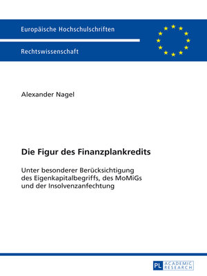 cover image of Die Figur des Finanzplankredits